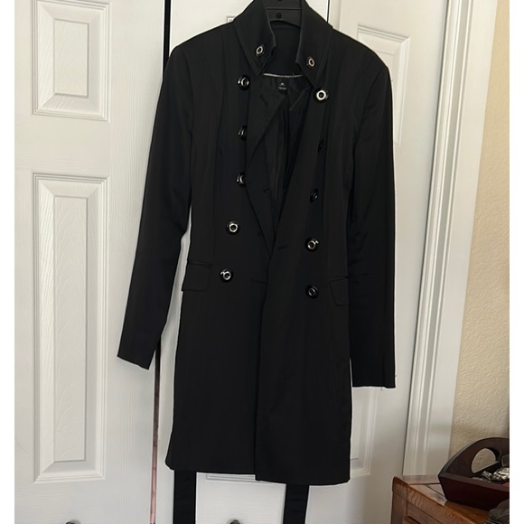 White House Black Market Jackets & Blazers - White House Black Market Black Trench Coat
